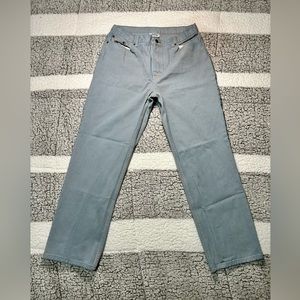 Jeanology Collection Womens Light Wash 100% Cotton Gray/Blue Denim Jeans Size 14